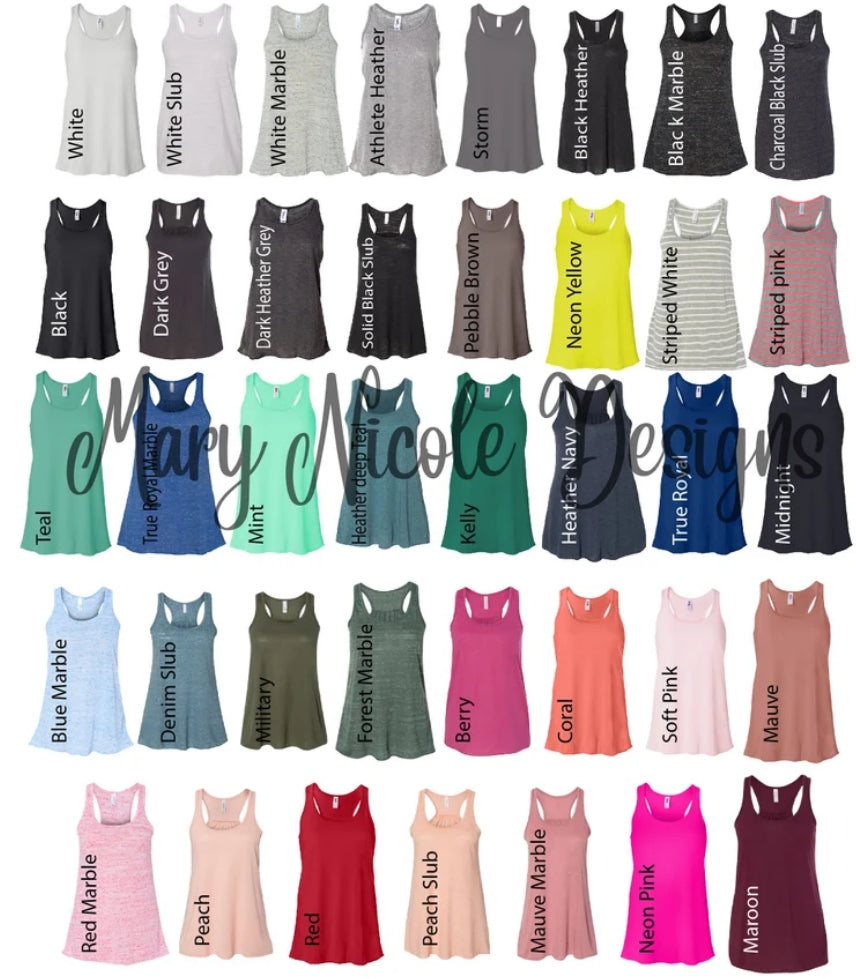 ONMR Womens Flowy Tank (Bella Canvas) Pick Your Color!